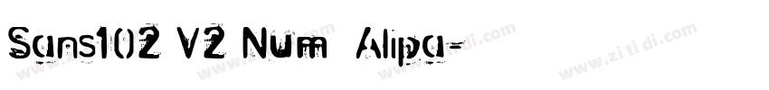 Sans102 V2 Num_Alipa字体转换